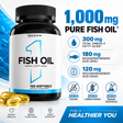 Rule One Fish Oil 100 softgels 1000mg pure fish oil with 300mg omega 3, 180mg EPA and 120mg DHA