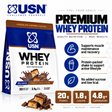 USN Whey Protein Chocolate Caramel Flavour 900g with 20g protein per serving