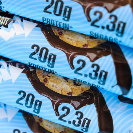Warrior Crunch High Protein Bars - 20g Protein, Low Carb, Low Sugar, Keto Snack - Box of 12 Chewy Crispy Bars