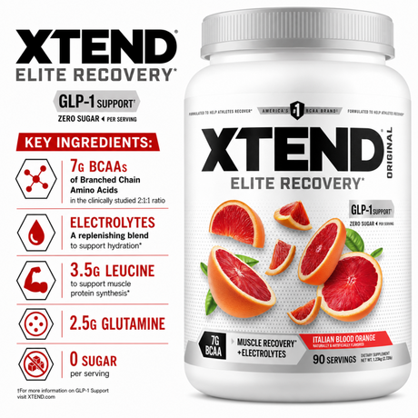 XTEND Original BCAA Elite Recovery - Italian Blood Orange (90 Servings)