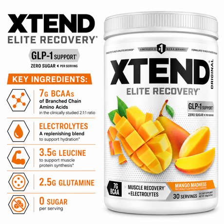 XTEND Original BCAA Elite Recovery - Mango Madness (30 Servings)