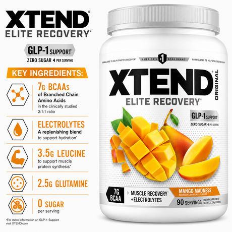 XTEND Original BCAA Elite Recovery - Mango Madness (90 Servings)