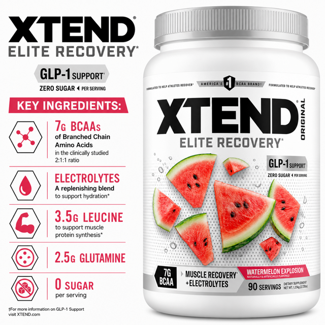 XTEND Original BCAA Elite Recovery - Watermelon Explosion (90 Servings)