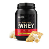 whey gold standard - 2 lbs | banana cream flavor | gym supplements u.s