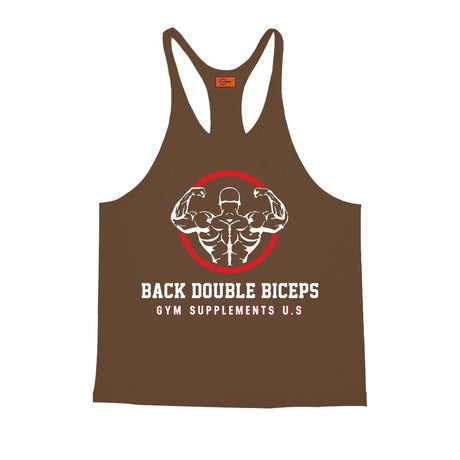 BACK DOUBLE BICEPS - WORKOUT STRINGER | GYM SUPPLEMENTS U.S