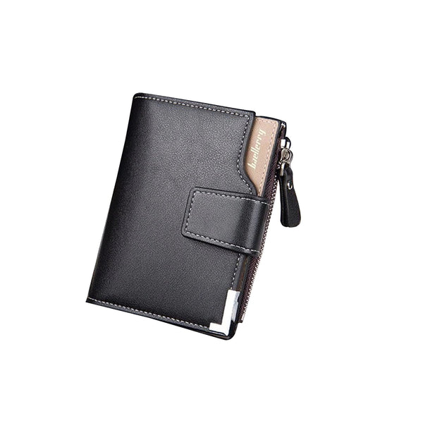 BAELLERRY Men's Luxury Handmade Leather Bifold Wallet