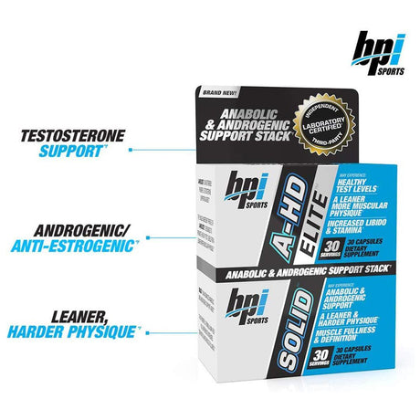 BPI A-HD ELITE™ / SOLID™ | BPI SPORTS | GYMSUPPLEMENTSUS.COM