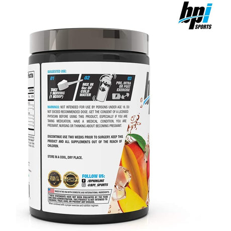 BPI SPORTS BEST GLUTAMINE | PEACH MANGO FLAVOR | GYM SUPPLEMENTS U.S