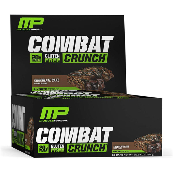 MUSCLE PHARM - COMBAT PROTEIN BAR | CHOCOLATE CAKE FLAVOR | GYM SUPPLEMENTS U.S