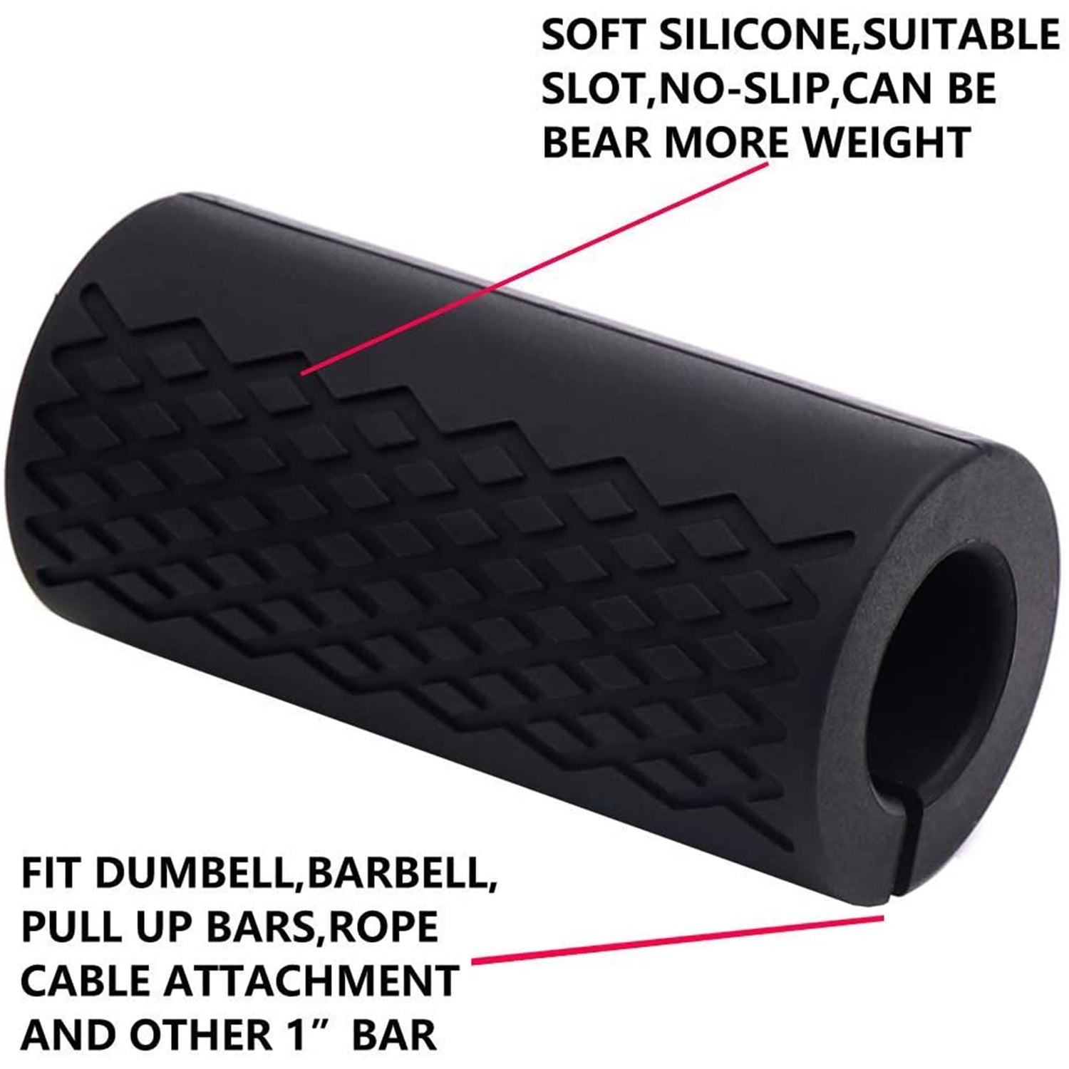 DUMBBELL GRIPS | BLACK COLOR | GYM SUPPLEMENTS U.S