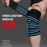 ELBOW & KNEE WRAPS | OCEAN BLUE COLOR | GYM SUPPLEMENTS U.S 