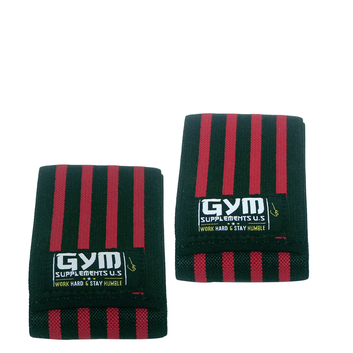 ELBOW & KNEE WRAPS | RED & BLACK COLORS | GYM SUPPLEMENTS U.S