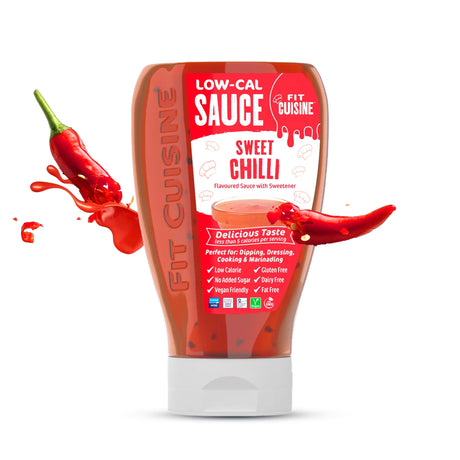 FIT CUISINE LOW-CAL SAUCE | SWEET CHILLI FLAVOR | GYM SUPPLEMENTS U.S 