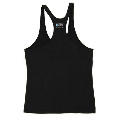 FITNESS STRINGER | BLACK COLOR | GYMSUPPLEMENTSUS.COM | GYM SUPPLEMENTS U.S