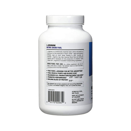 GAT SPORT L-ARGININE | 180 TABLETS | GYM SUPPLEMENTS U.S 