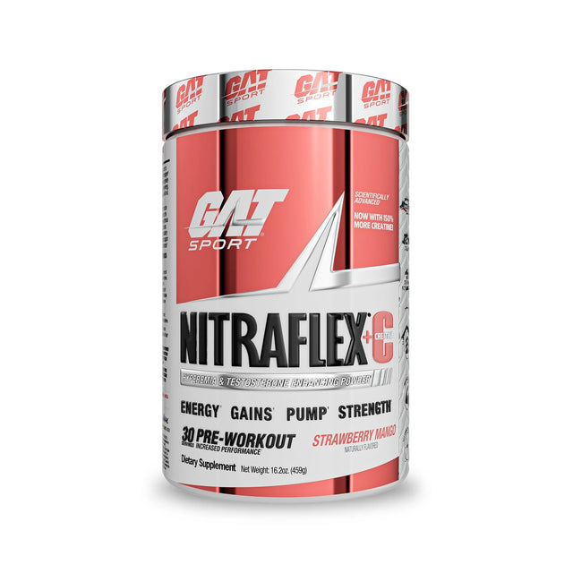 GAT SPORT NITRAFLEX+C | STRAWBERRY MANGO FLAVOR | GYMSUPPLEMENTSUS.COM