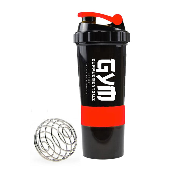 GSUS SHAKE CUP | BLACK & RED COLOR | GYM SUPPLEMENTS U.S