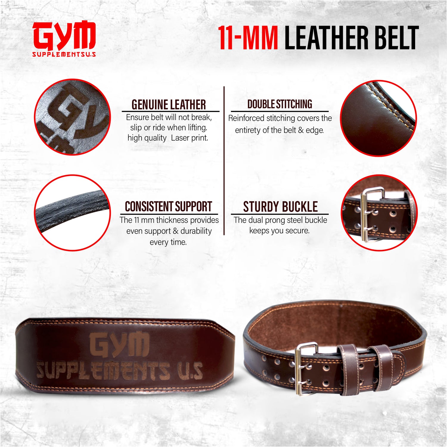weight lifting belt | brown color | gym supplements u.s 