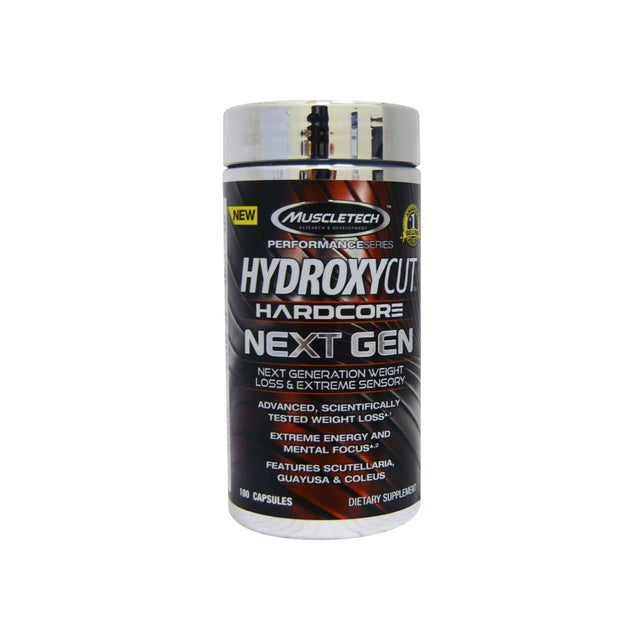 HYDROXYCUT HARDCORE NEXT GEN | 100 CAPSULES | GYM SUPPLEMENTS U.S | GYMSUPPLEMENTSUS.COM