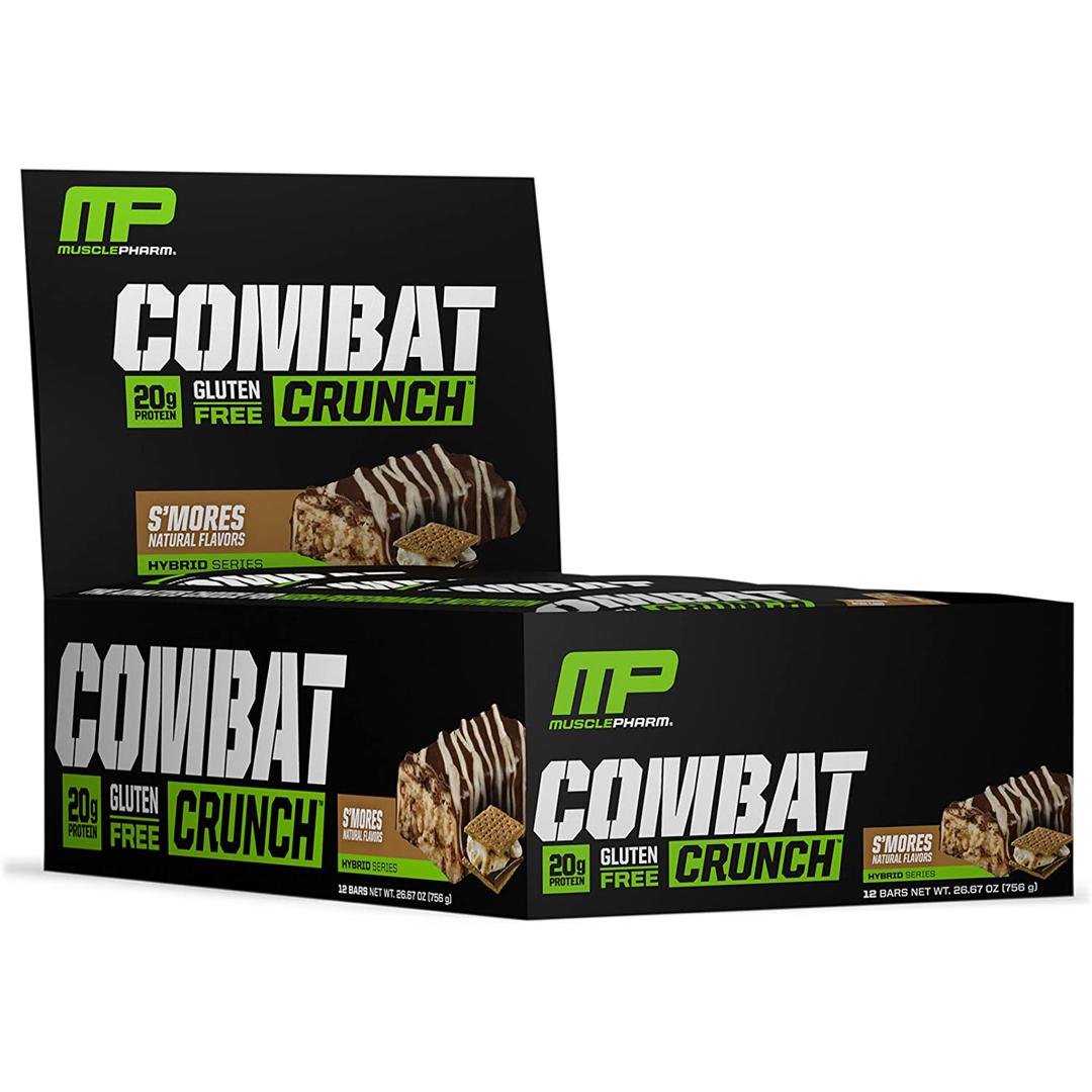 Muscle pharm | crunch protein bar s'mores flavor | gymsupplementsus.com