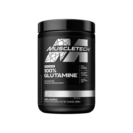 PLATINUM 100% GLUTAMINE - 300 GM | GYM SUPPLEMENTS U.S