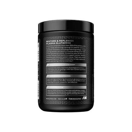 PLATINUM 100% GLUTAMINE - 300 GM | GYM SUPPLEMENTS U.S