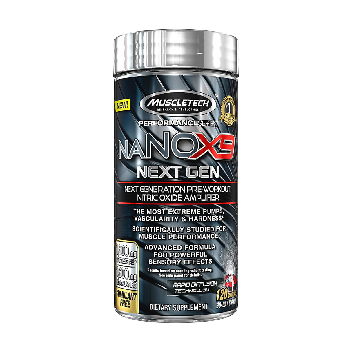 NANOX9 NEXT GEN | 120 RAPID CAPLETS | GYM SUPPLEMENTS U.S 