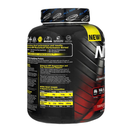 NITRO-TECH POWER 4LBS | TRIPLE CHOCOLATE SUPREME | GYM SUPPLEMENTS U.S