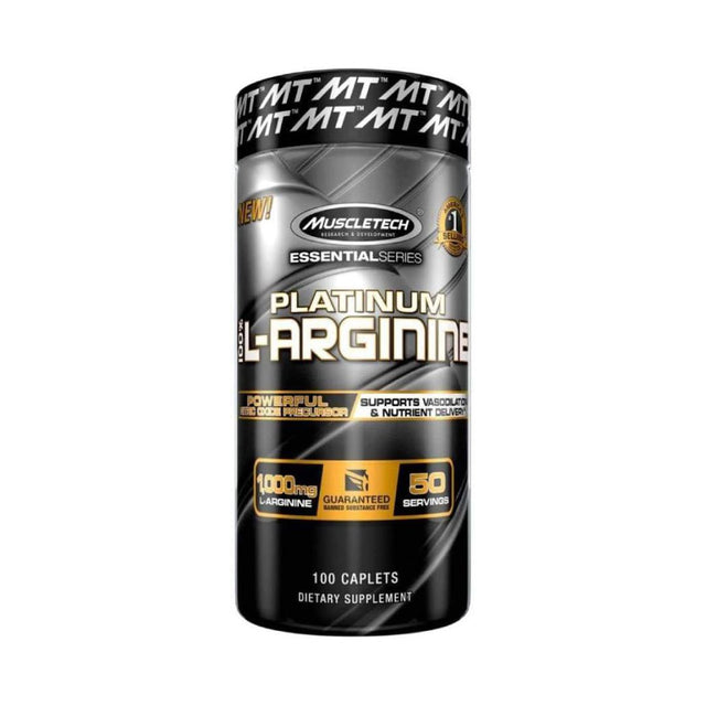 PLATINUM L-ARGININE | 100 CAPLETS | GYM SUPPLEMENTS U.S