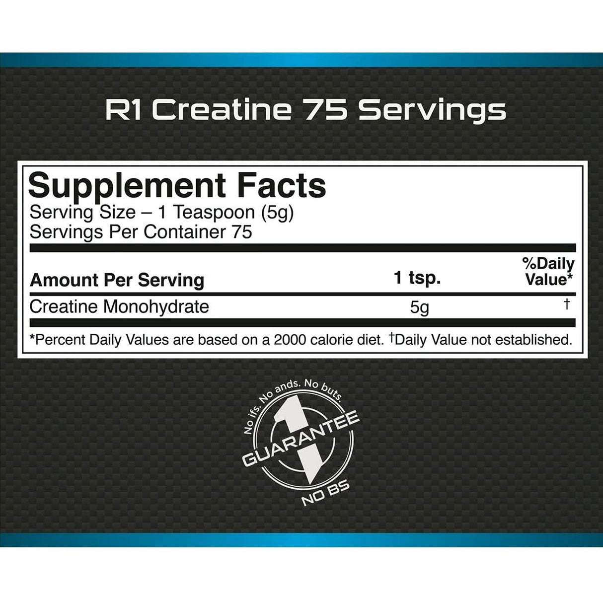 R1 CREATINE | 75 SERVINGS | GYM SUPPLEMENTS U.S