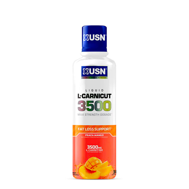 USN L-CARNICUT 3500 LIQUID | PEACH MANGO FLAVOR | GYM SUPPLEMENTS U.S