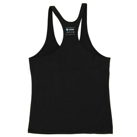 CLASSIC STRINGER BLACK-BLUE | GYMSUPPLEMENTSUS.COM | GYM SUPPLEMENTS U.S