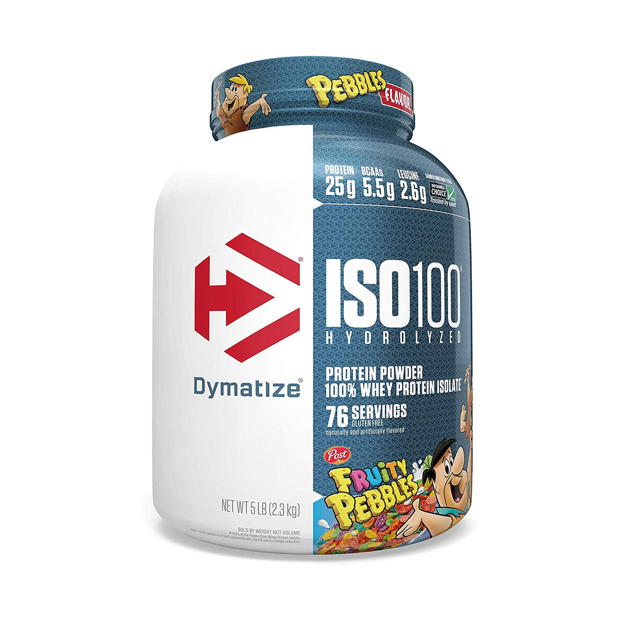 DYMATIZE ISO 100 | 5LBS FRUITY PEBBLES FLAVOR | GYM SUPPLEMENTS U.S