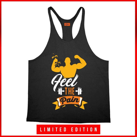 FEEL THE PAIN - GYM STRINGER | GYM SUPPLEMENTS U.S | GYMSUPPLEMENTSUS.COM