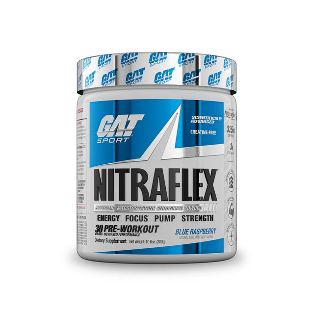 GAT NITRAFLEX | BLUE RASPBERRY FLAVOR | GYM SUPPLEMENTS U.S