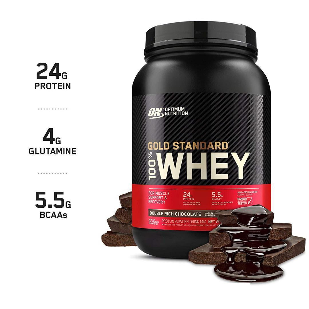 2LBS GOLD STANDARD 100% WHEY PROTEIN | DOUBLE RICH CHOCOLATE FLAVOR | GYMSUPPLEMENTSUS.COM