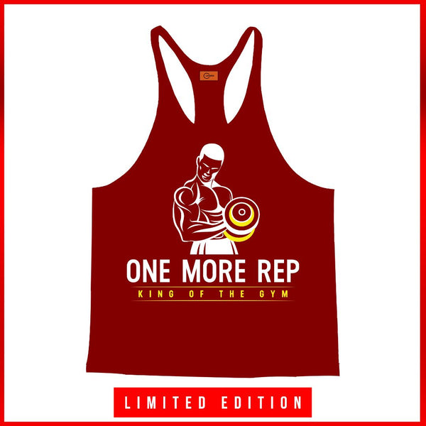 ONE MORE REP | STRINGER | GYM CLOTHING | TANKTOP | GYMSUPPLEMENTSUS.COM | GYM SUPPLEMENTS U.S