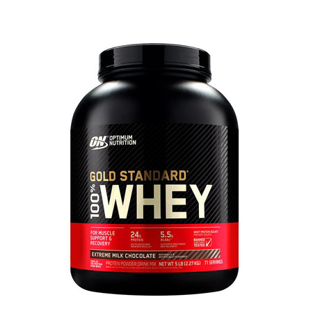 5LBS GOLD STANDARD 100% WHEY PROTEIN | EXTREME MILK CHOCOLATE | GYMSUPPLEMENTSUS.COM